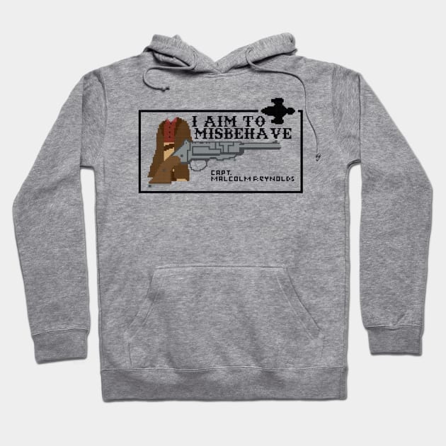 misbehave western Hoodie by sneaky geek studio